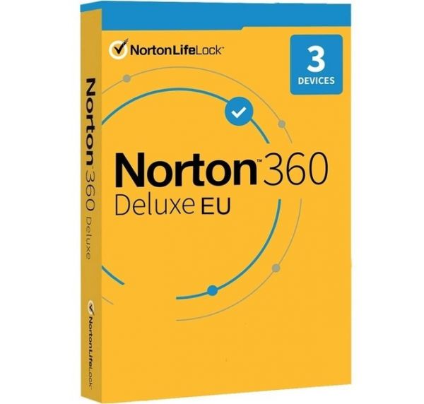 Norton 360 Deluxe 25 GB на 3 Пристрої, на 1 Рік, Європа EU