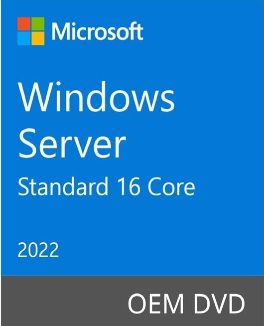 Windows Server 2022 Standard (16 core) ОЕМ DVD English Офіційний Ліцензійний (P73-08328)